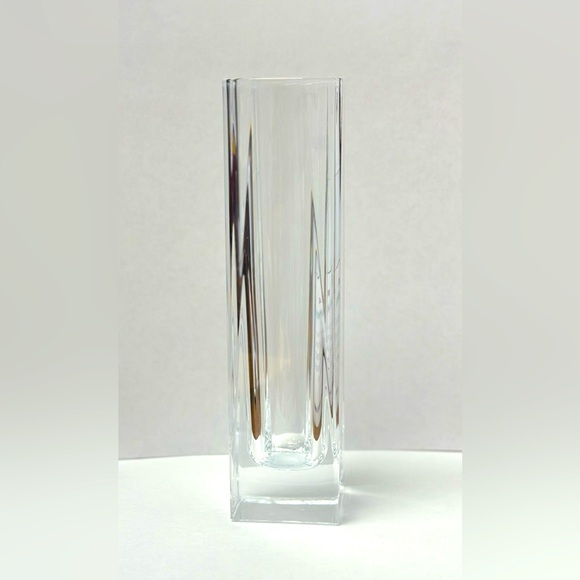 French Art Deco cut crystal vase in the style of Daum 1930’s